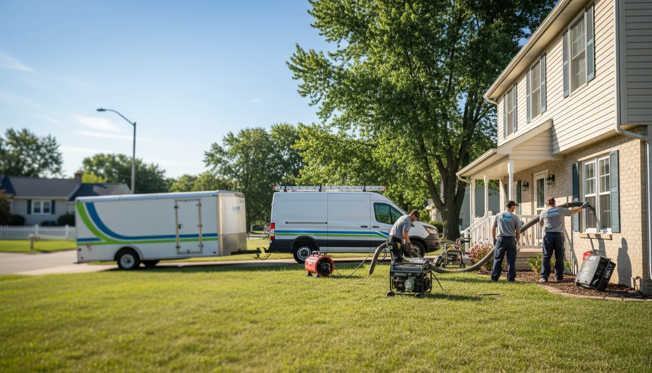 Flooded Basement Restoration And Cleanup With Repair in Marshfield, WI near me